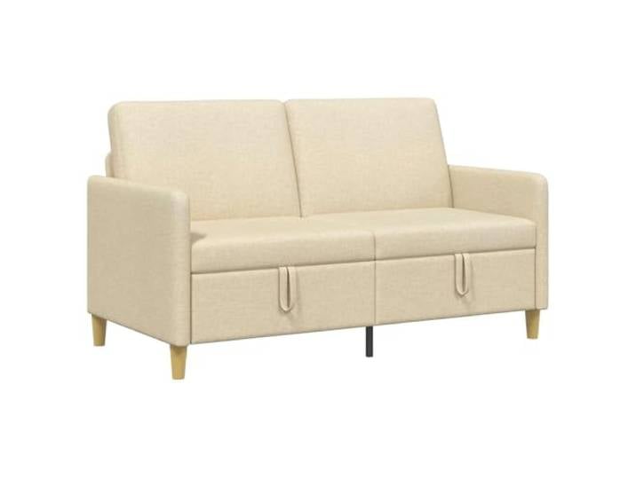PUGYNBK Sofa mit Aufbewahrung, cremefarben, 152 x 78 x 87 cm, Polyester Bezüge abnehmbar, gemischte Füllung, robuster Rahmen, kompaktes Design, täglicher Gebrauch