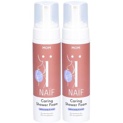 Naïf Caring Shower Foam 200ml x2 2x200 ml Schaum