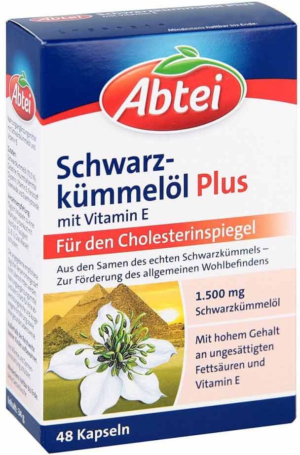 Abtei Schwarzkümmelöl Plus Kapseln 48stk