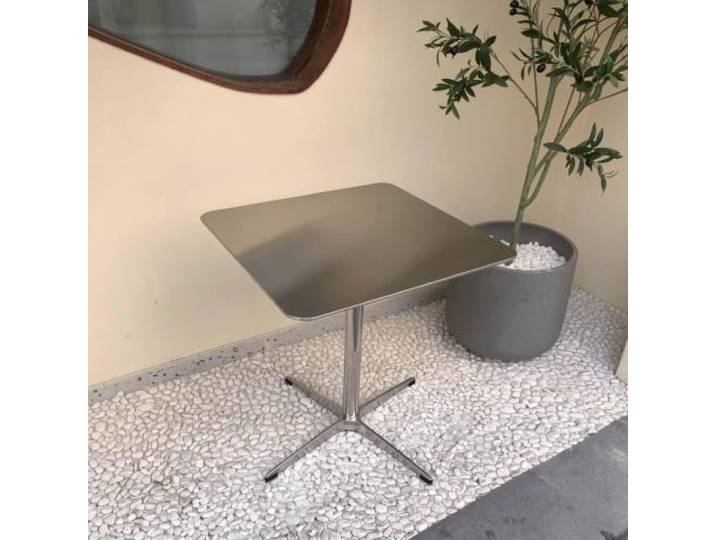 Edelstahl Bartisch Rund, Bistrotisch, Stehtisch, Runder Beistelltisch, Kaffeetisch, Frühstückstisch, Cocktailtisch Für Küche, Wohnzimmer, Balkon, Café Und Bar