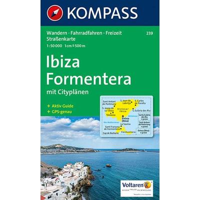 KOMPASS Wanderkarte 239 Ibiza, Formentera 1:50.000, Sonstige von , KOMPASS Freytag & Berndt, 978-3-85491-173-9