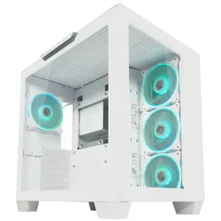 LC Power Gaming-PC Gehäuse LC-807W-ON Midi-Tower weiß