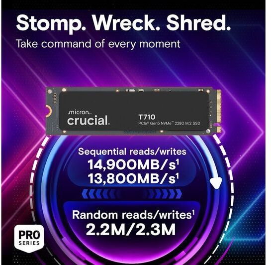 Crucial T710 M.2 Internal SSD - 1 TB