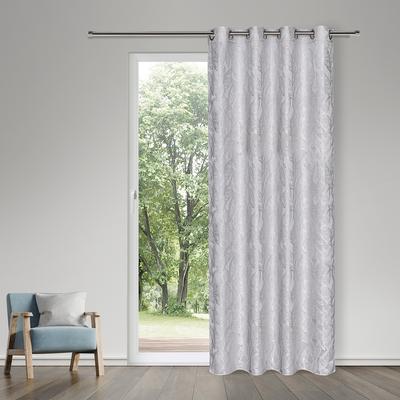 Vorhang GERSTER "Adrian" Gr. 1, silber (silberfarben), B:140cm H:245cm, Polyester, Gardinen, SB-Ösenschal "Adrian"