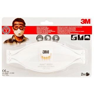 3M Atemschutzmasken AuraÖ 9332+ FFP2 NR D DIN EN 149:2001, A1:2009, 2 St.