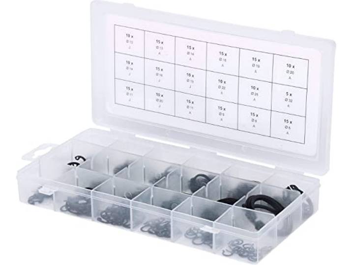KS Tools 970.0310 Assortiment de circlips internes et externes x225 Assortiment de circlips internes et externes x225
