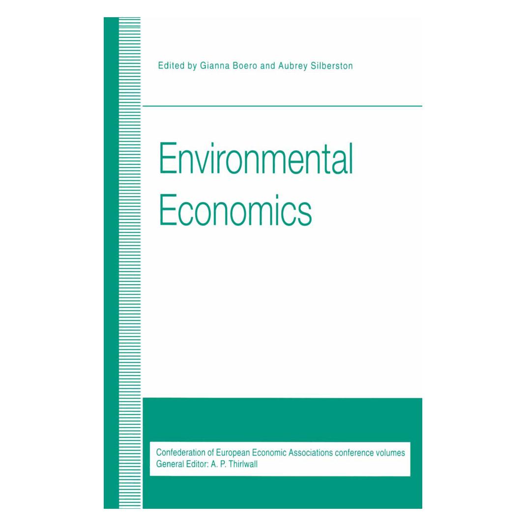 Springer Environmental Economics (Englisch, Softcover, Aubrey Silberston, Gianna Boero) (55618415)