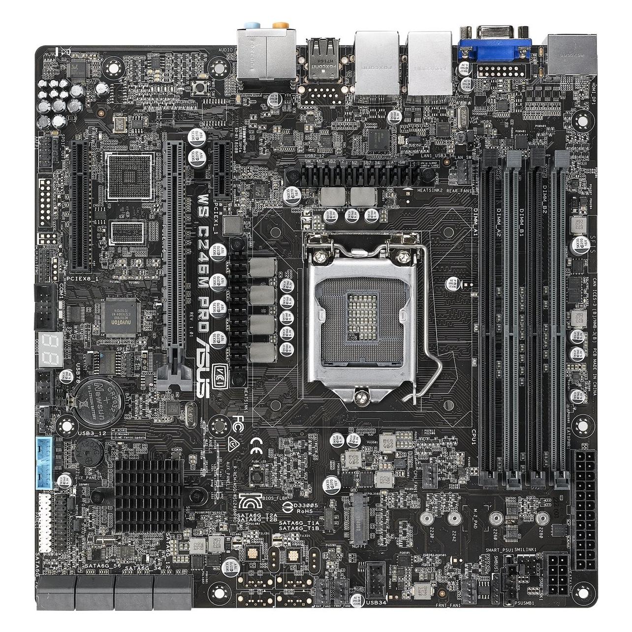 ASUS WS C246M PRO LGA 1151 (H4 lizdas) "micro ATX" Intel C246 (LGA 1151, Intel C246, mATX) (90SW00E0-M0EAY0)