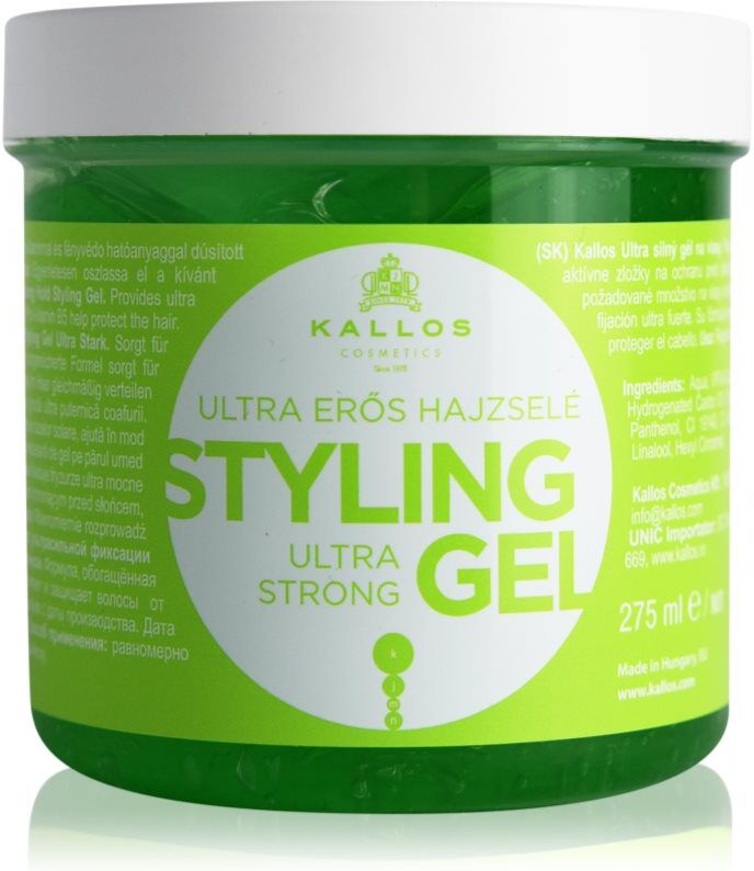 Kallos KJMN Ultra Strong Styling Gel gel extra-fort pour cheveux 275 ml