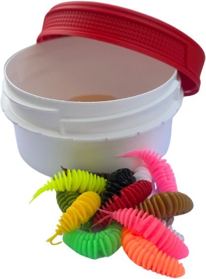 Libra Lures Turbo Worm 56 Cheese - 14 Stk Mix
