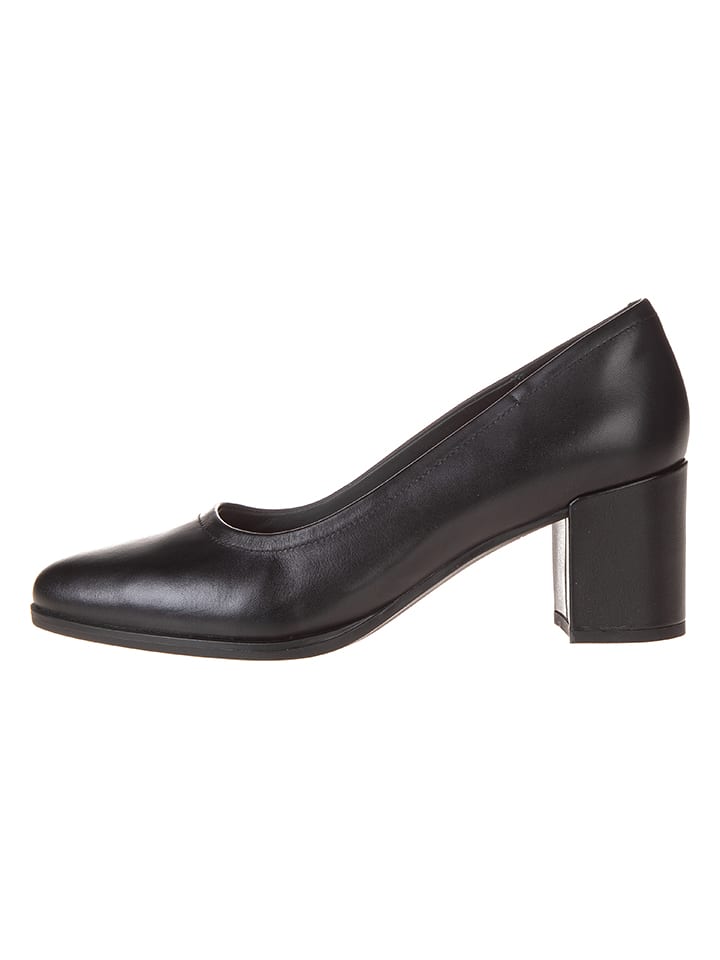 Clarks Leder-Pumps "Freva55 Court" in Schwarz - 41
