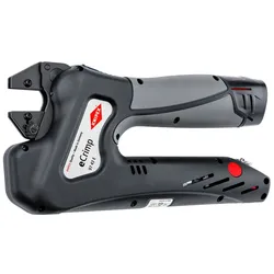KNIPEX eCrimp Elektromechanische Crimp-Systemzange für auswechselbare Crimpeinsätze 270 mm - 9743E