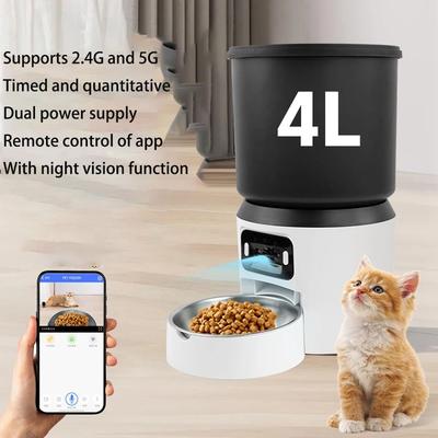 Uplifted Finds 4L Smart Automatic Pet Feeder With Camera And Timer Dispenser video Version