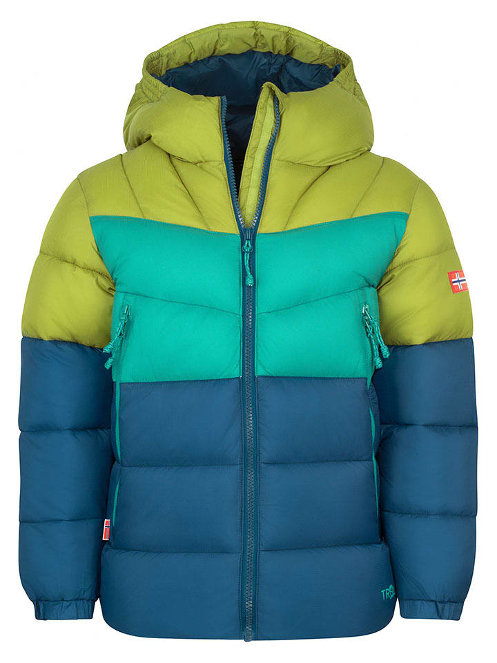 Trollkids Winterjacke "Kirkenes" in Blau/ Grün - 92
