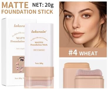 Silver Stone Store Multi Use Skin Tint Foundation Stick With Brush, Matte Waterproof, Long Lasting Oil Control 4 wheat