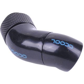 Alphacool HF Winkeladapter Doppel-45° drehbar G1/4 AG auf G1/4 IG - Deep Black