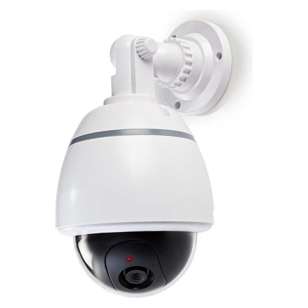 Nedis Dummy-Überwachungskamera Dome IP44 Batteriebetrieben Innen- und Aussenbereich Weiss Weiss (DUMCD50WT)