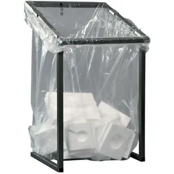 Renner Helmuth Abfallsammler H1230xB730xT695mm 1000 l anthrazit-eisenglimmer, DB703 stationär, Abfalleimer, Grau
