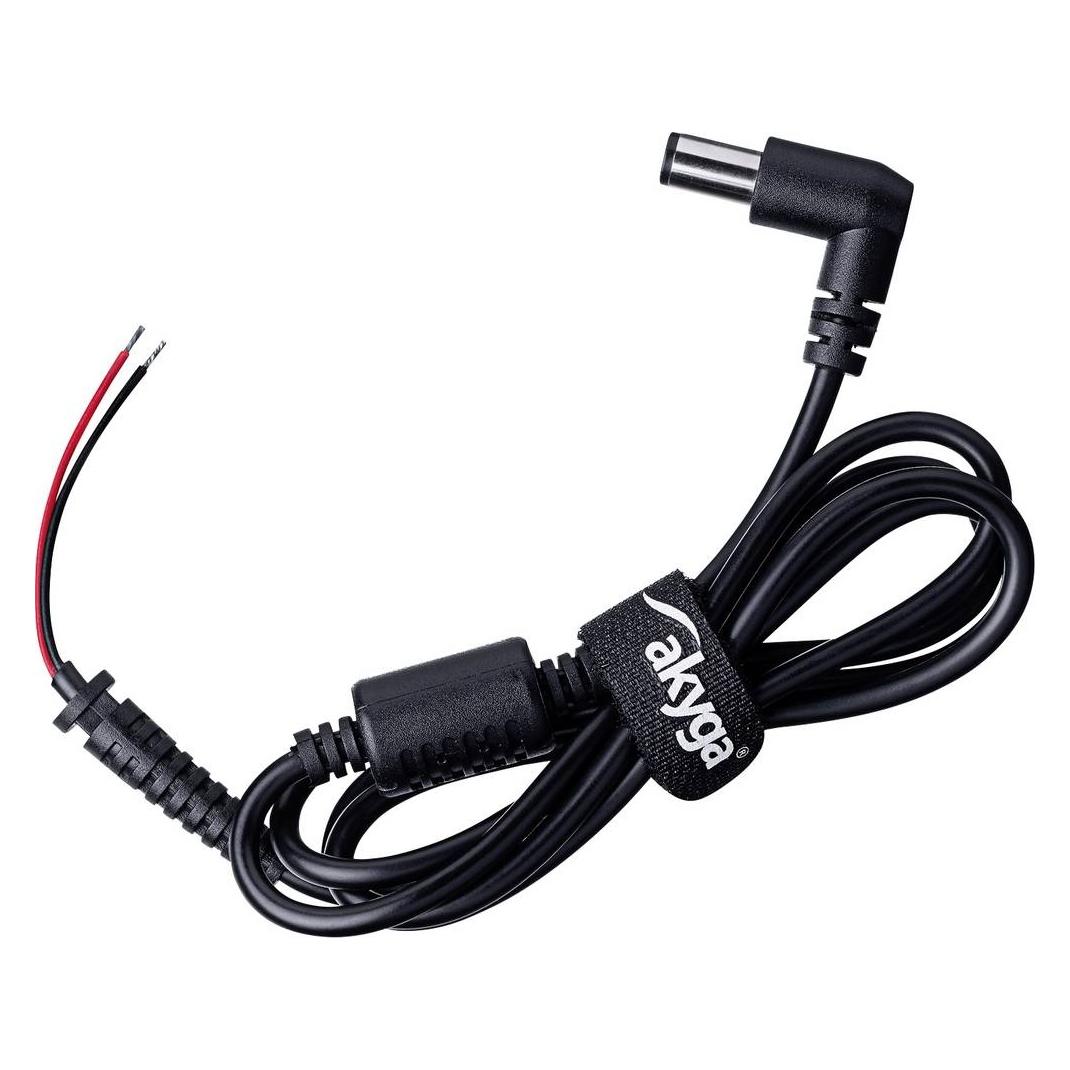 Akyga AK SC Replacement DC Cable for Notebook Power Pack Black (1.20 m) (AK-SC-02)