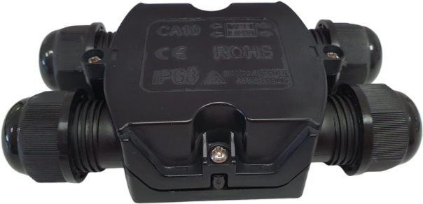Optonica Connecteur étanche 2 entrées 2 sorties IP68 NOIR