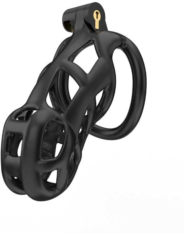 Rimba Cage de Chasteté à Pénis - M - Black - PC01