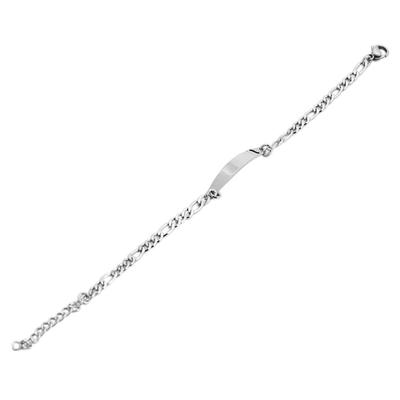 Armband ADELIA´S "Armband aus Edelstahl 19 cm", silber, Armbänder, Damen, 19cm, Edelstahl, Armband, Ideal als Geschenk für besondere Anlässe