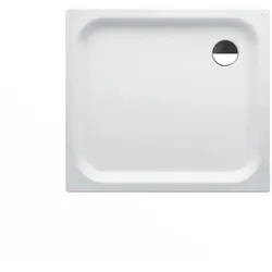 Laufen Duschwanne PLATINA 900x1000x65 Stahl Ablauf seitlich inkl. Schallschutz weiss