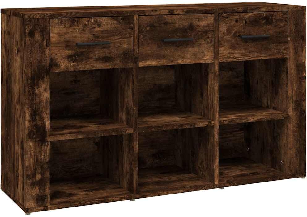 vidaXL Buffet Chêne fumé 100x30x59,5 cm Bois d'ingénierie