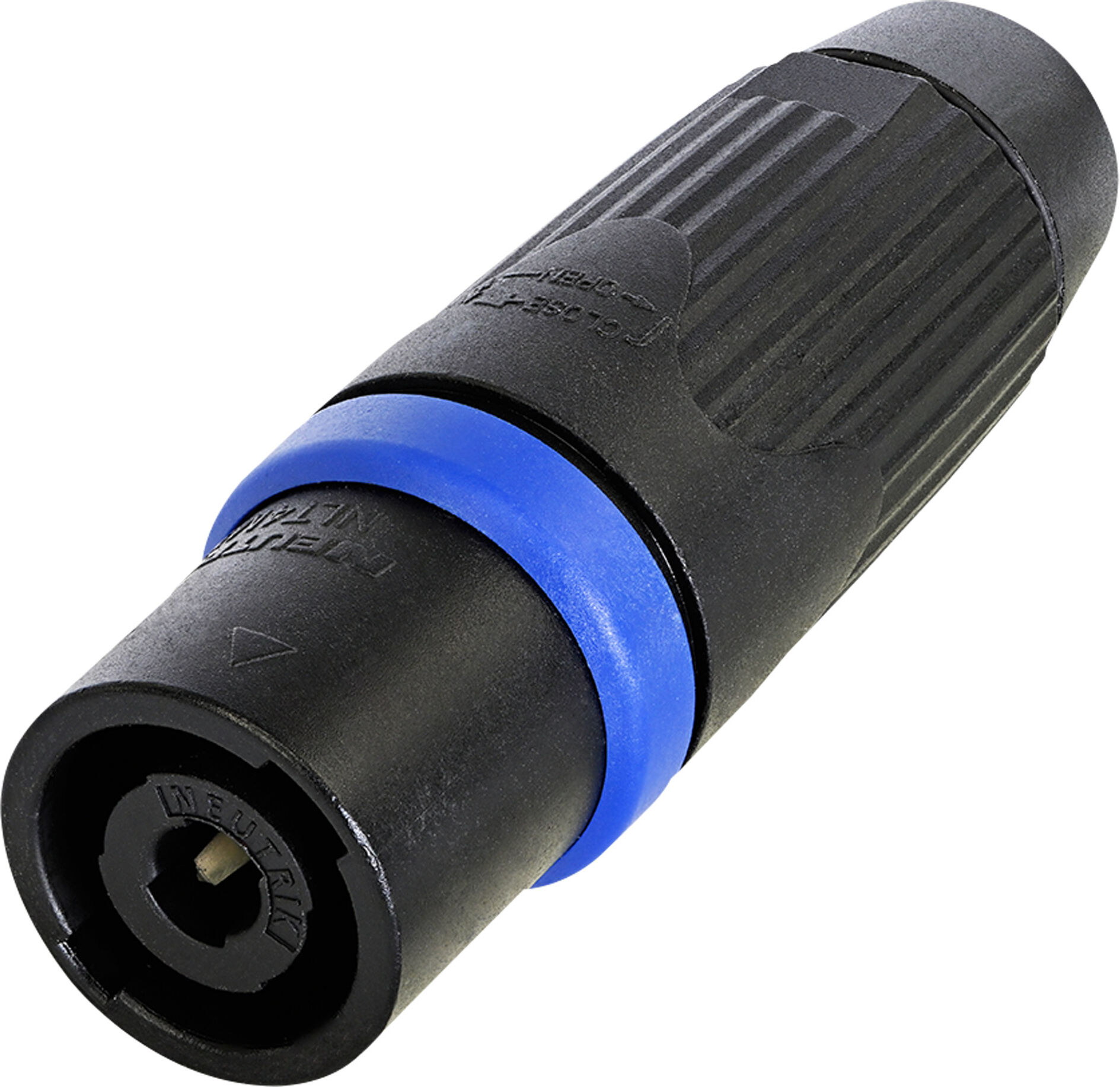 Neutrik Speakon 4p – Stecker, Schwarzes Gehäuse, Schwarzes Gehäuse