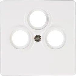 Kopp 492029189 VENEDIG - Antennen-Abdeckung TV/RF/SAT, Farbe: reinweiß