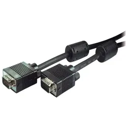 VGA-Monitorkabel 2x 15-Pol. HDD-Stecker mit vergossenen Gehäusen 3,0m