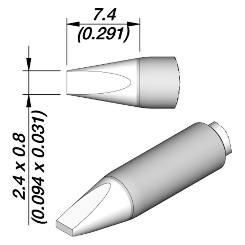 JBC Tools C245070E Lötspitze gerade Inhalt 1 St. (Lötspitze) (C245070E)