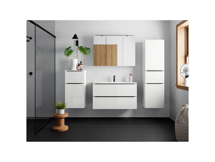 Waschtisch MYBA II 100cm Weiß/Hochglanz Weiß