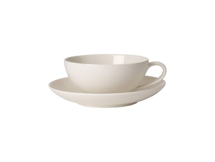 Tasse VILLEROY & BOCH Teetasse mit Untertasse For Me 110 ml weiß , weiß, Porzellan, Trinkgefäße, Tasse