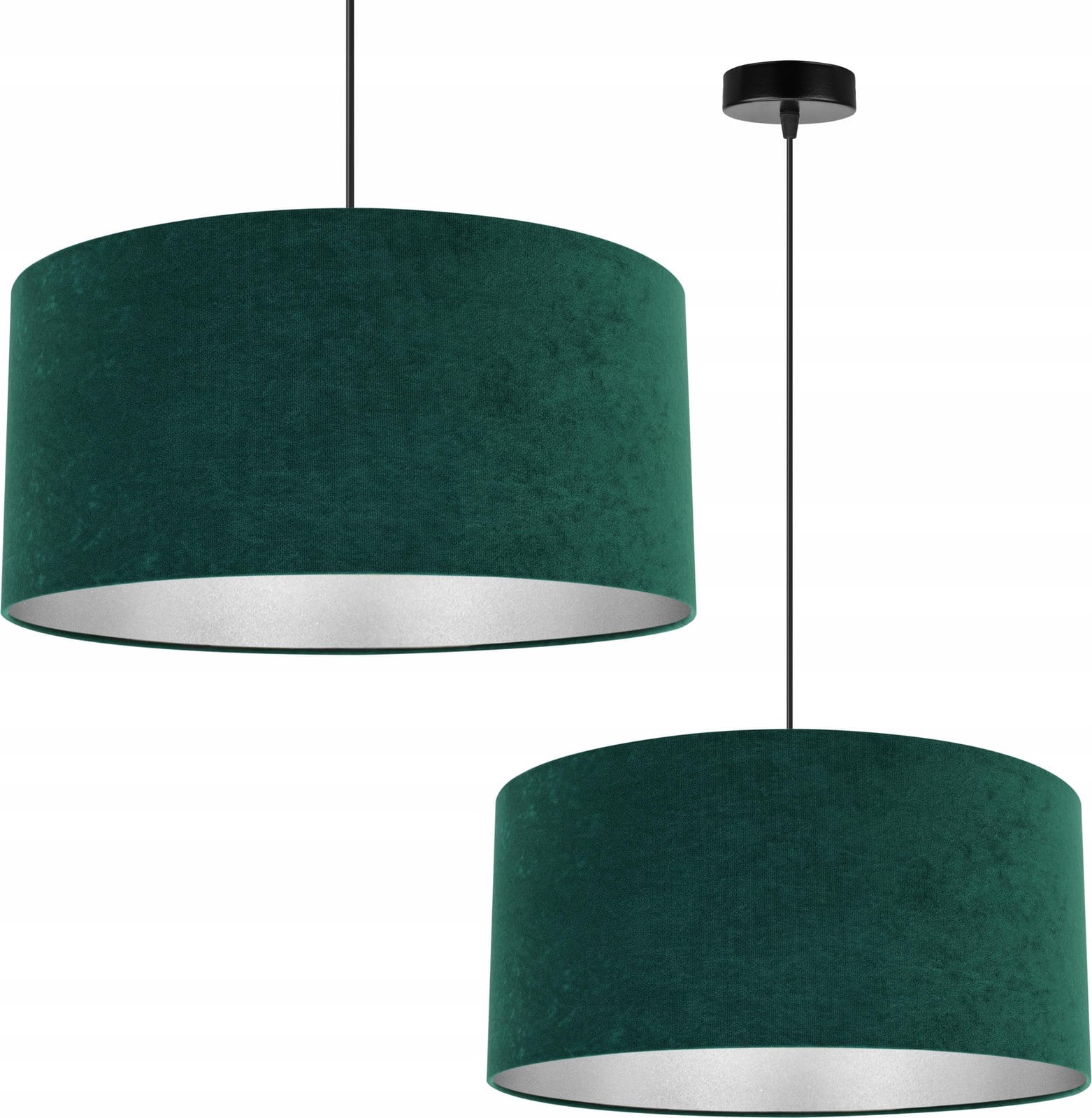 LightHome Hanglamp Chroom met Lampenkap