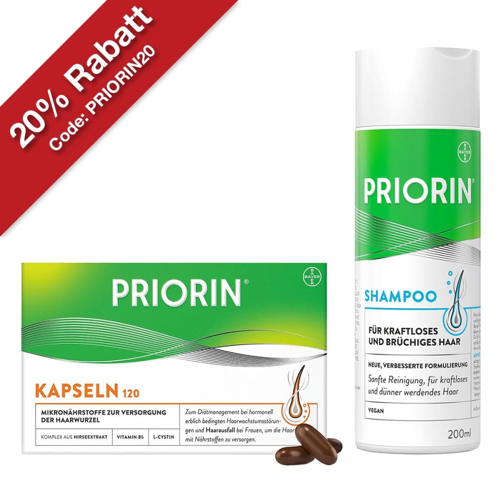 Bayer Vital GmbH Priorin Kapseln 120er und Shampoo 200 ml 08100021