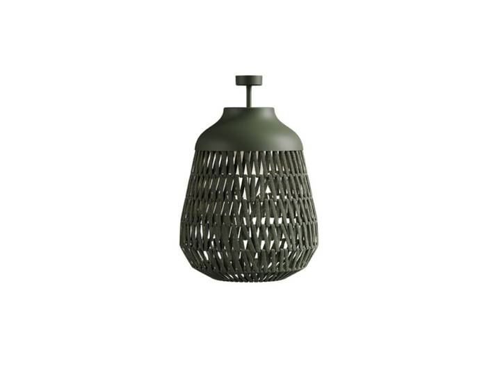 Lodes Deckenaußenleuchte Stitch, aus geflochtenem Gewebeband, E