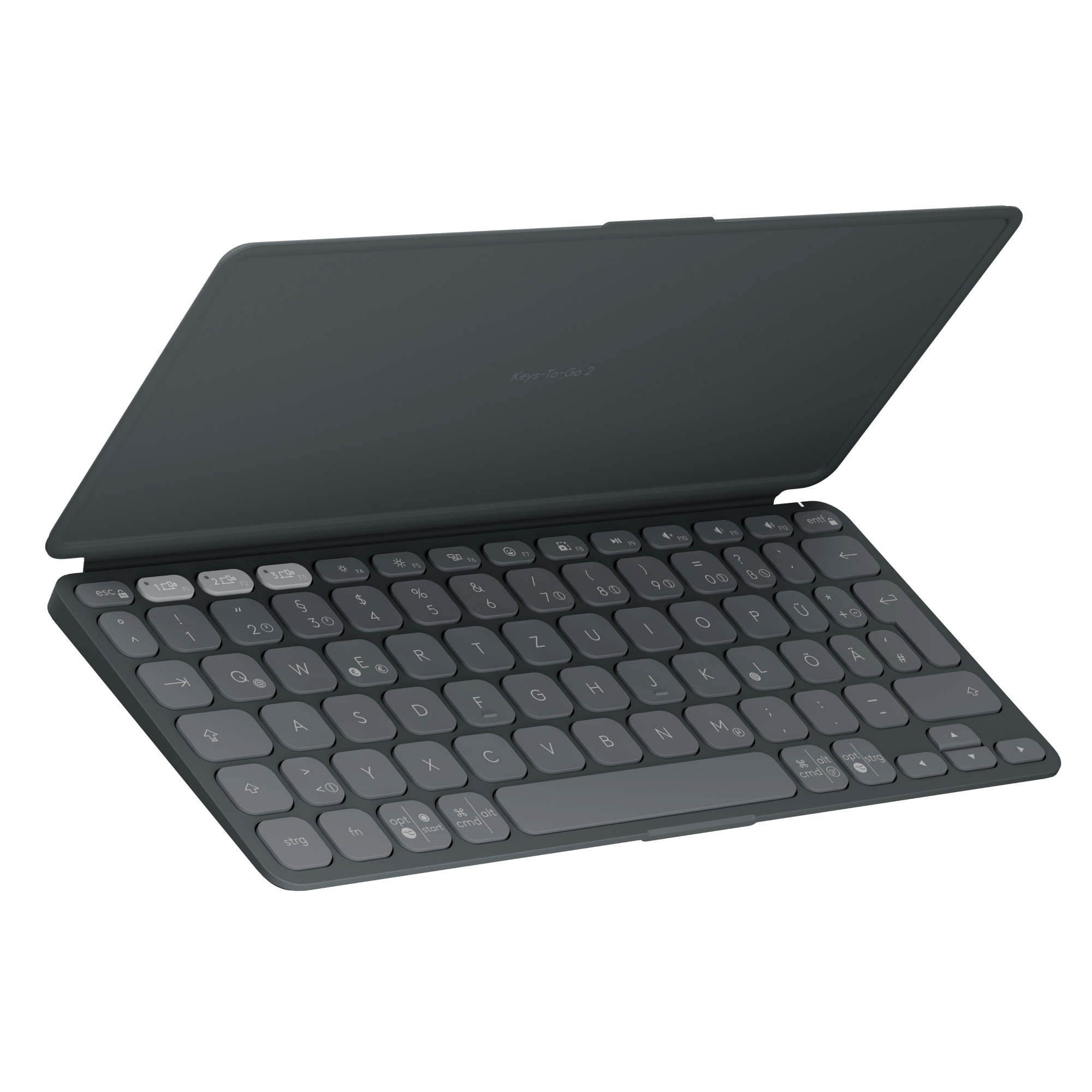 Logitech Keys-To-Go 2 Tastatur kabellos, Dunkelgrau