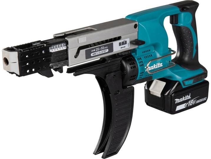 Makita DFR550Z, Schwarz, Grün, 4000 RPM, 7 Nm, 12 Nm, Akku, 18 V