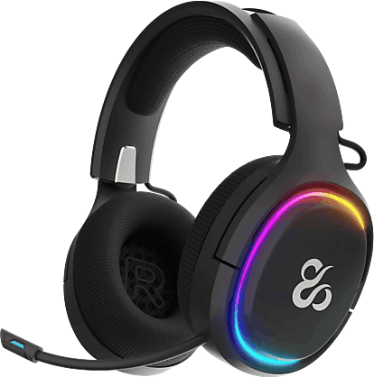 Auriculares gaming - Newskill Aton V2, Supraaurales, Bluetooth, Multiplataforma, 24h Autonomía, Negro