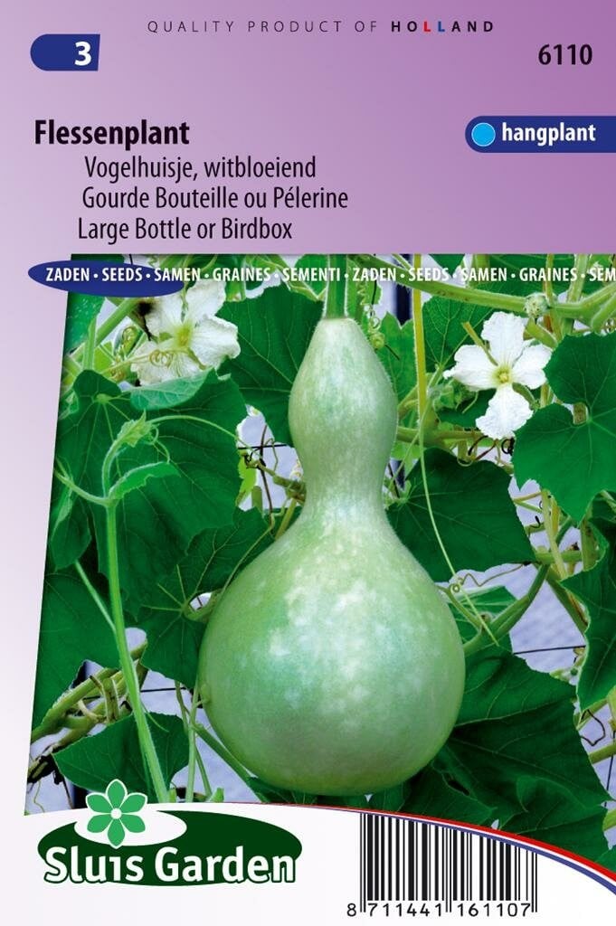 Sluis Garden Cucurbita Lagenaria zaden voor de Flesseplant sierkalebas