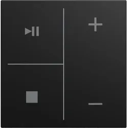 Busch-Jaeger LFMW/A.4.55.11-915 Abdeckung als Taster 4-fach, mit Symbolik “Musiksteuerung“, Busch-balance® SI 2CKA006199A0554 LFMWA45511915
