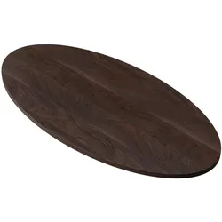 BIG Möbel GmbH Gastro Tischplatte | Walnuss | 180x90 cm Oval