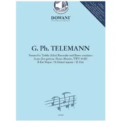 Sonata for Treble (Alto) Recorder and BC, Fachbücher von Georg Philipp Telemann
