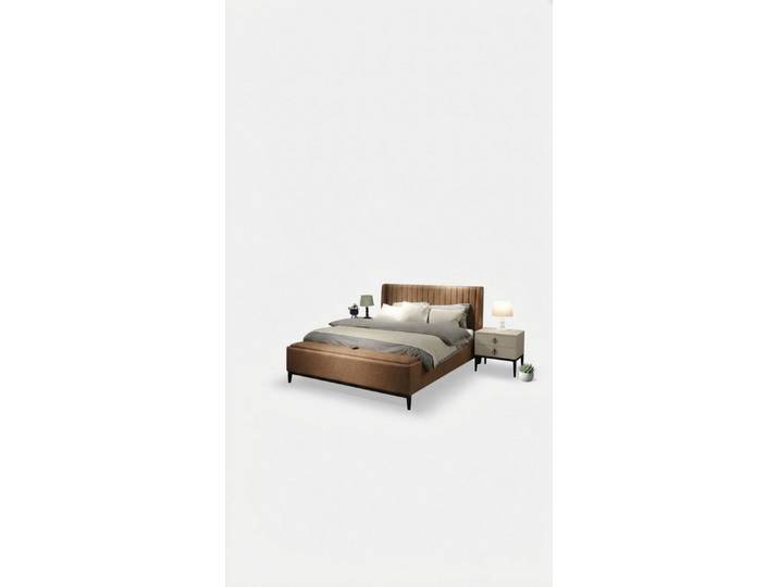 Xlmoebel Polsterbett Elegantes Designer Doppelbett für Ihr Schlafzimmer (Doppelbett, 1-tlg., Elegantes Designer Doppelbett), Made in Europa