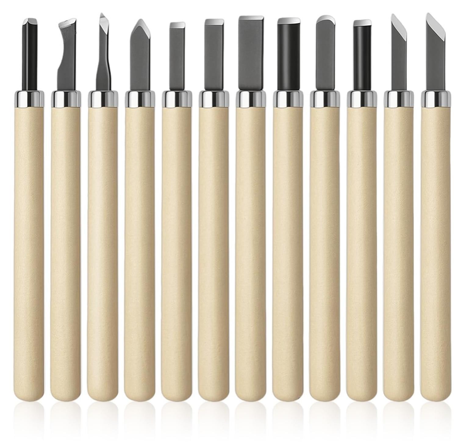 12-delige houtsnijgereedschapset voor beginners