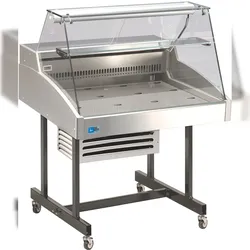 KBS Gastrotechnik Mehrzweckvitrine Delicious 1000 mit geradem Glasaufbau