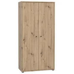 FORTE Schrank Faik Holzoptik Braun Eiche