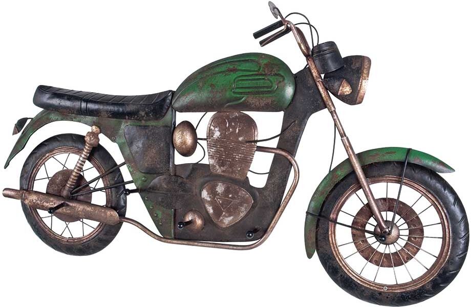 Pharao24.de Garderobe in Motorrad Optik Metall