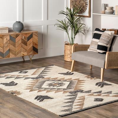 Nuloom Rosanna Southwestern Symbols Jute Area Rug